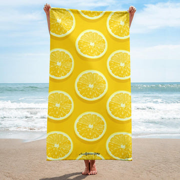 Amalfi Lemons" Beach Towel - AMALFITANA STORE